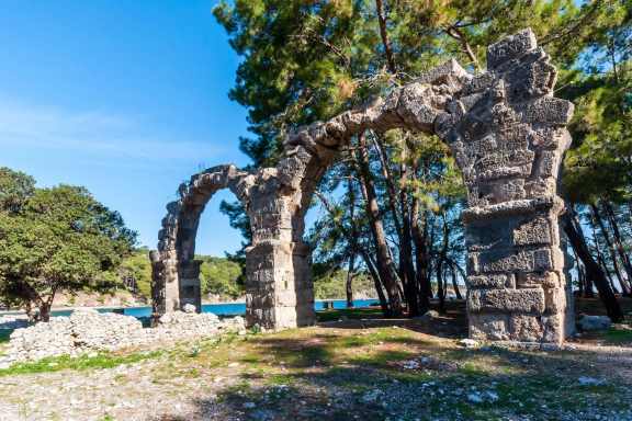Phaselis Ancient City near Kemer, Turkey