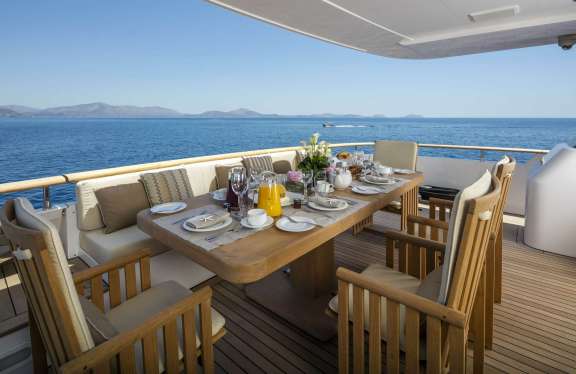 Main Deck Dining table